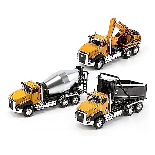 Ldabrye 3X Kid Engineering Vehicle Dumper Model Realistischer Bagger Für Jungen Stimulation Baggermaschine Modellset von Ldabrye