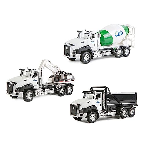 Ldabrye 3X Kid Engineering Vehicle Dumper Model Realistischer Bagger Für Jungen Stimulation Baggermaschine Modellset von Ldabrye