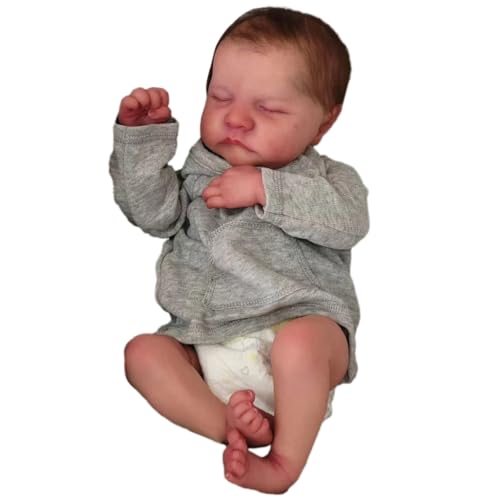 Ldabrye 45 cm Simulation Mädchen Baby Realistische Wiedergeburt Kinder Mit Beweglichen Arm & Bein Für Baby Kind Beschwichtigen Begleiten Schlaf von Ldabrye