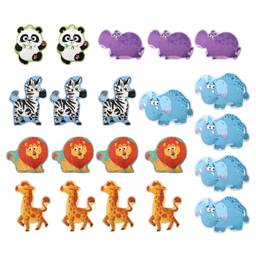 Ldabrye 6-teiliges Pädagogisches Cartoon Puzzle Pädagogisches Spielzeug Für Kleinkinder Kinder Lernspielset Spielzeug von Ldabrye