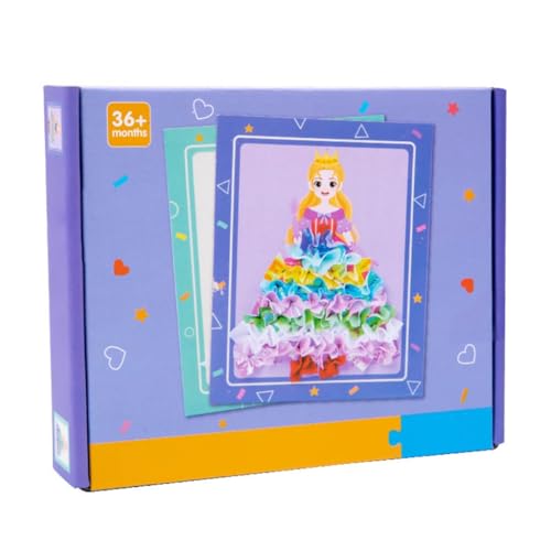 Ldabrye Art Prinzessin Dress Up Bastelaufkleber Stocherstab Und Klammern Set Spielset Art Basteln Modedesign von Ldabrye