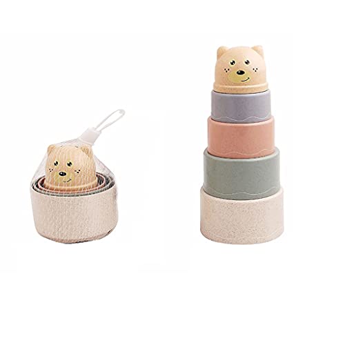 Ldabrye Bad Stapeln Tasse Spielzeug Wasser Spielzeug Dusche Spritzen Spielzeug Frühen Lernen Spielset Für Indoor Outdoor Strand Sandkasten Baby Spielzeug von Ldabrye