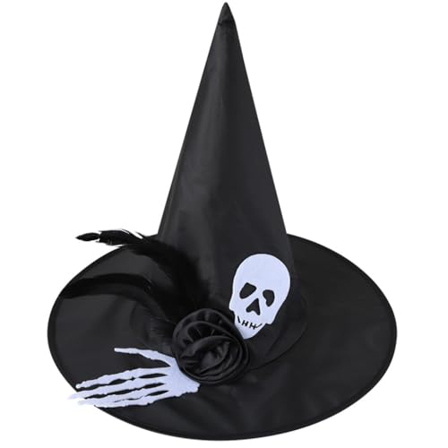 Ldabrye Cosplay Kostüm Hexenkappen Spinnen Zauberer Hut für alle Altersgruppen Halloween Party Hut Rollenspiel Hexenhut Cloche Caps Kopfbedeckung von Ldabrye