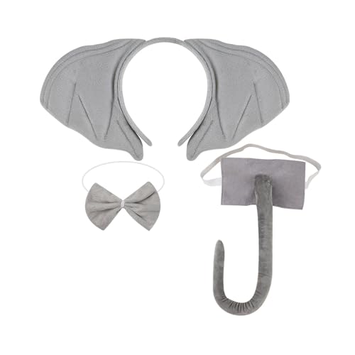 Ldabrye Elefantenkostüm Mit Elefant Tail Stirnband Bowtie Handschuhfußabdeckungen Und Rock Für Kinder Halloween Up Up Outfit von Ldabrye