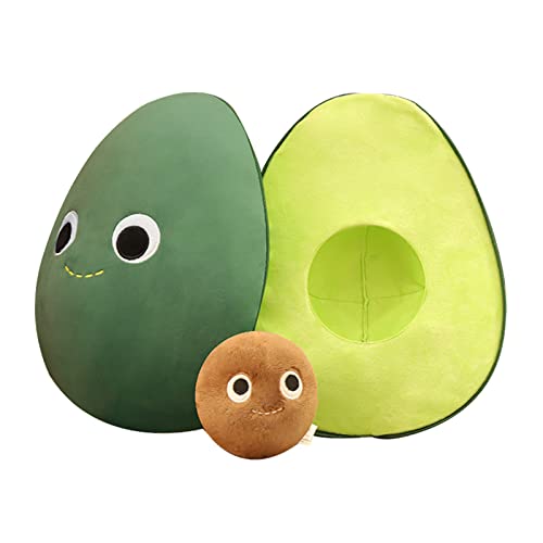 Ldabrye Flauschiges Plüschkissen Mit Avocado Gefülltes Weiches Kissen Begleitet Kinder Beim Schlafen Zum Spielen Geburtstag Presnet Für Mädchen Jungen Studenten von Ldabrye