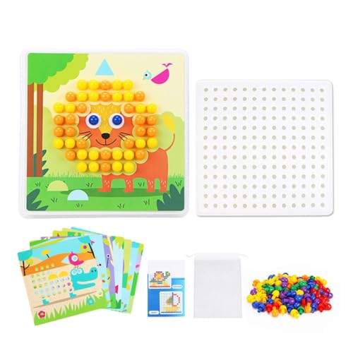 Ldabrye Form Puzzle Pilz Nagel Spielzeug Feine Motor Fähigkeiten Spielzeug Pädagogisches Spielzeug Pegboard Puzzle Kind Montessoris Spielzeug Getriebe Spielzeug von Ldabrye