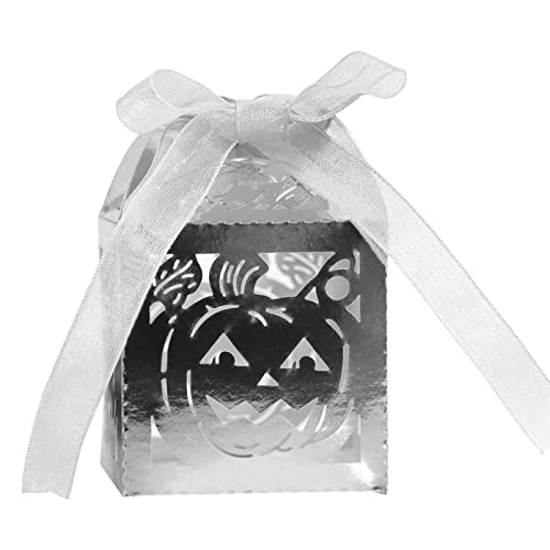 Ldabrye Halloween Candy Boxes Set of 50 Black Pumpkin Bridal Shower Party Supplies for Home Festival Party Wrapping for von Ldabrye