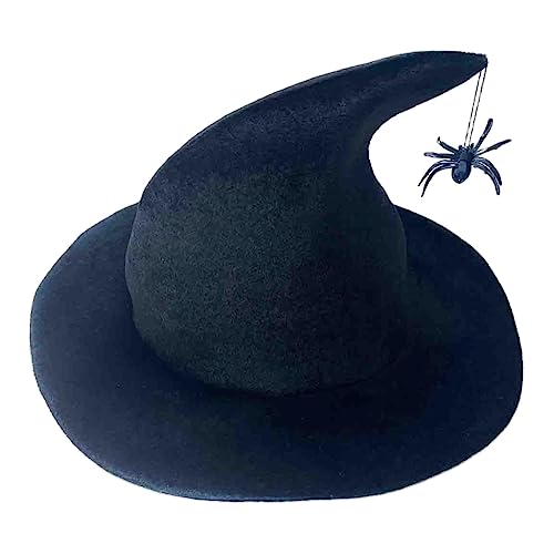 Ldabrye Halloween Hexenhut Party Zylinder Frauen Zauberer Hut Unisex Hexenkappe Cosplay Kostüm weiblich Urlaub Kopfschmuck von Ldabrye