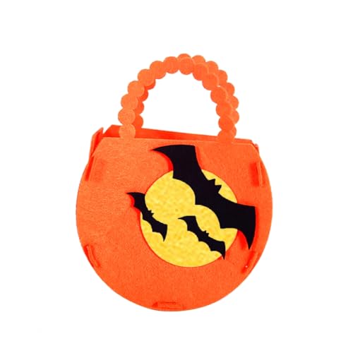 Ldabrye Halloween-Kürbis-Tasche, Kinder-Party, Süßigkeitentüten, tragbare Aufbewahrungseimer, Halloween-Dekorationen von Ldabrye