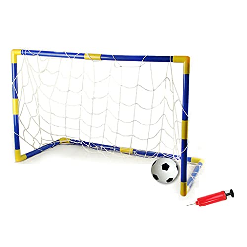 Ldabrye Indoor Outdoor Kinder Fußball Fußball Torpfosten Netz Zubehör Mit Ballpumpe Kinder Fußball Sport Spielzeug Set von Ldabrye