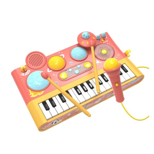 Ldabrye Kinder Klavier Spielzeug Tastatur Trommel Musikinstrumente Für Kinder Kinder Baby Musical Spielzeug Übung Baby Arm Stretch von Ldabrye