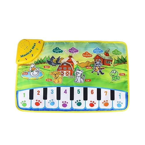 Ldabrye Kinder Klavier Tanz Matte Faltbare Lebensechte Für Spielen Spielzeug Magnetische Weiche Polyester Hergestellt Set Tragbare Musical Spielzeug Für Touch Pl von Ldabrye