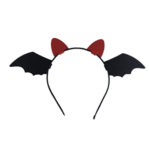 Ldabrye Kopfbedeckung Cartoon Fledermaus Flügel Stirnbänder Fledermaus Haarreifen für Halloween Party Tragen Haarband Cosplay Thema für kreative Party Kostüm von Ldabrye