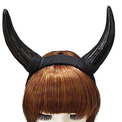 Ldabrye Kopfbedeckung Horn Stirnband Tier Haarbänder Kostüm Hörner für Halloween Party Foto Requisiten Cosplay Kopfschmuck von Ldabrye