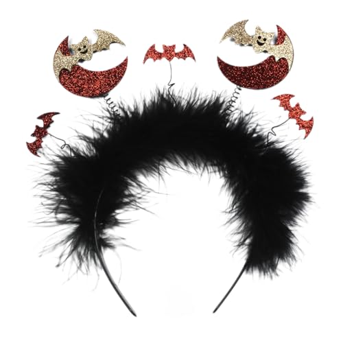 Ldabrye Kopfbedeckung Lustiges Teufels-Stirnband Halloween Party Cosplay Kostüm Kopfbedeckung Haarschmuck Halloween Kostüm Haarband von Ldabrye