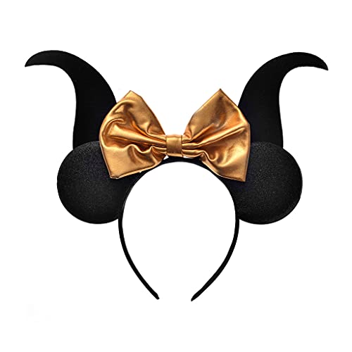 Ldabrye Kopfbedeckung Maskerade Stirnband Maus Ohren Haarband Slip Kopfschmuck Foto Requisiten Verkleidung Halloween Zubehör von Ldabrye