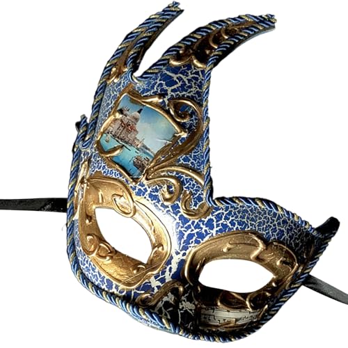 Ldabrye Maskenaugenmaske für Damen und Herren, Karneval, Halloween, Maskerade, halbes Gesicht, Halloween-Kostüm-Zubehör von Ldabrye