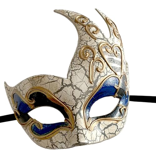 Ldabrye Maskerade, halbes Gesicht für Damen und Herren, Karneval, Halloween, Maskerade, Augenmaske, Kostüm-Zubehör von Ldabrye