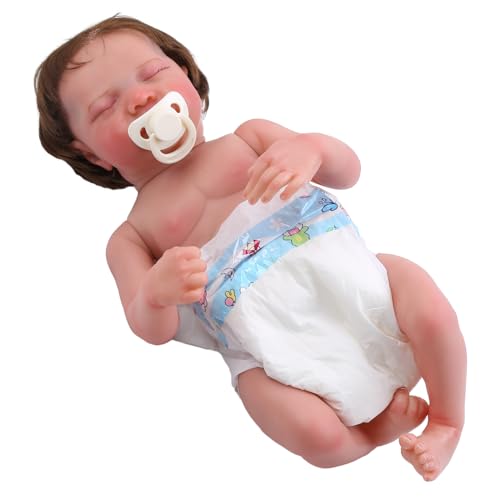 Ldabrye Reborns Babypuppe Realistisches Neugeborenes 45 7 cm Lebensecht Schlafender Junge Mädchen Ohne Kleidung Und Zubehör Geschenk Für Kinder von Ldabrye