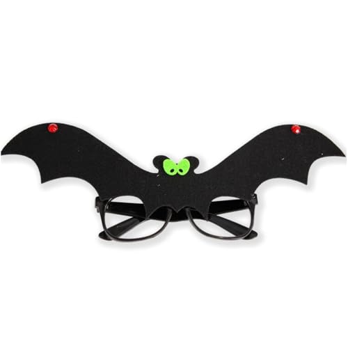 Ldabrye Stirnbänder Gruseliges schwarzes Fledermaus-Stirnband mit grünen Augen Kostümzubehör Haarschmuck Haarteile für Halloween Cosplay Halloween Haarband Kopfschmuck Kostüm Dress Up Haarschmuck von Ldabrye