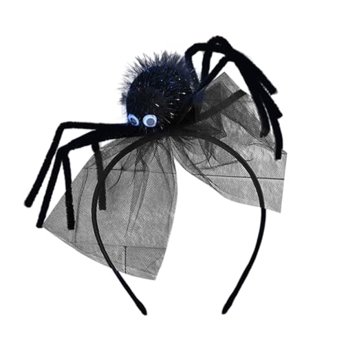 Ldabrye Stirnbänder Niedliches Araneid Stirnband mit Lametta Schleier Cosplay Zubehör Araneid Kopfschmuck Halloween Haarband Party Stirnbänder Festliche Dekoration Kopfschmuck Kostüm Dress Up von Ldabrye