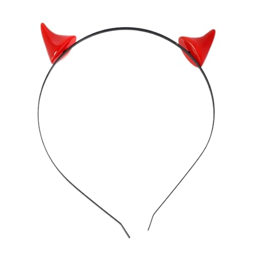 Ldabrye Stirnbänder Teufelshorn Halloween Hairhoop Erwachsene Haarspange Party Kostüm Dress Up Haarspangen Halloween Haarband Party Stirnbänder Festliche Dekoration Kopfschmuck Kostüm Dress Up von Ldabrye