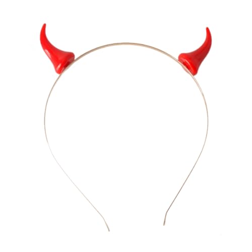 Ldabrye Stirnbänder Teufelshorn Halloween Hairhoop Erwachsene Haarspange Party Kostüm Dress Up Haarspangen Halloween Haarband Party Stirnbänder Festliche Dekoration Kopfschmuck Kostüm Dress Up von Ldabrye