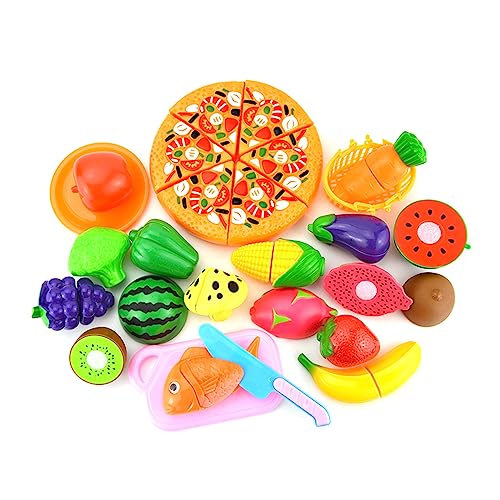 Ldabrye Süßes Obst Und Gemüse Rollenspiel Spielzeug Küchenset Pizza Schneidset Küchenspielzeug Rollenspiel Küchenspielzeug von Ldabrye