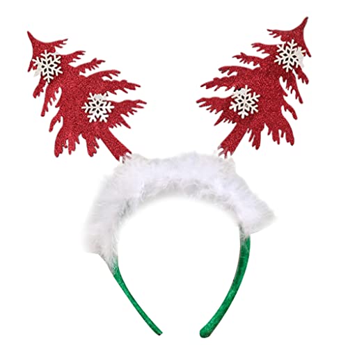 Ldabrye Weihnachtsbaum Haarreifen Weihnachtsbaum Stirnband Weihnachten Schneeflocke Stirnband Weihnachten Haarreifen Weihnachten Kopfbedeckung von Ldabrye