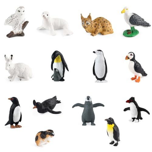 Ldabrye ZooAnimal Figur Spielzeug Solide Modell Figur Life Like Sealife Sammelfigur Spielzeug Aquarien Gear Store Supplies 14 Stück von Ldabrye