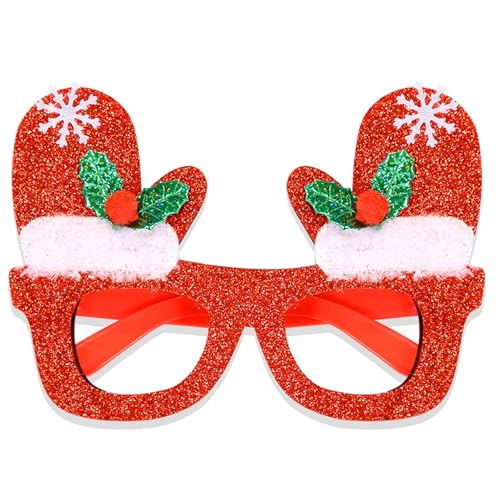 Weihnachtsbrillenrahmen, Weihnachtsbrille, Kostüm, kreative Brille, Schneemänner, Party-Zubehör von Ldabrye