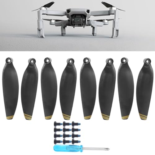 Ldafava Drohnen-Propellerblatt, Propeller, leichtes Flügelblatt-Drohnen-Ersatzzubehör, passend für Ma Vic Mini (Schwarzgoldener Rand) von Ldafava