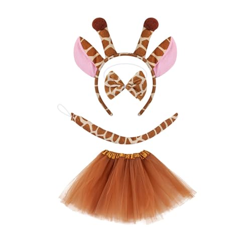 Ldbuejiaja Giraffe Cosplay Kostüme Decors Zubehör Giraffe Dress Up Festival Plüsch Adornment Giraffe Stirnband Cosplay Requisiten von Ldbuejiaja