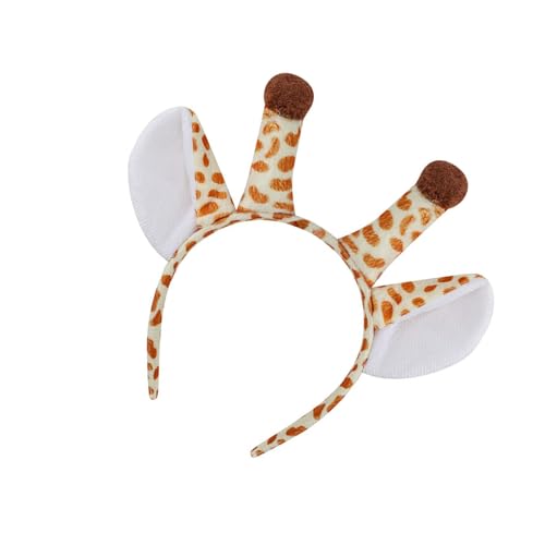 Ldbuejiaja Giraffen-Cosplay-Kostüme, Dekorationen, Zubehör, Giraffe, Verkleidung, Festival, Plüschverzierung, Giraffen-Stirnband, Cosplay-Requisiten von Ldbuejiaja