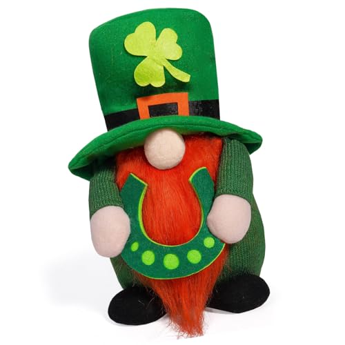 Ldbuejiaja Gnomes Plüschpuppen Ornament Für Urlaubsdekorationen Patricks Day Irish Festival Schwedische Tomte Elfen Figuren Spielzeug von Ldbuejiaja