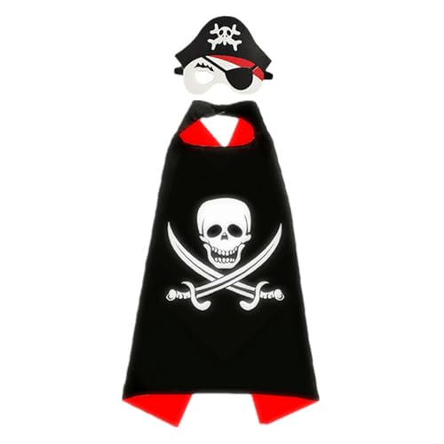 Ldbuejiaja Skelettumhang für Kinder mit Piratenkostüm für Cosplay, Mottoparty, Cosplay-Party, Kindergeburtstagsparty von Ldbuejiaja