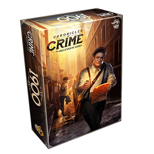 Chronicles of Crime The Millennium Series – 1900 Brettspiel,kooperatives Mord-Geheimnisspiel für Kinder und Erwachsene,Durchschnittliche Spielzeit 60-90 Minuten,Hergestellt von Lucky Duck Games von Lucky Duck Games