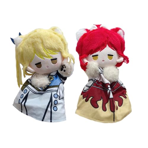 2PCS Fairy Tail Handpuppe Erza·Scarlet Anime Handpuppen Lucy Heartfilia Plüsch Handpuppe Realistischer Weich Handspielpuppe Geburtstag oder Jede Gelegenheit von Ldruieu