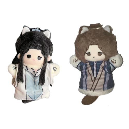 2PCS Tian Guan Ci Fu Handpuppen He Xuan & Shi Qingxuan Süßer Anime Handpuppe Plüschtiere Dekorative Ornamente als Geschenk für Fans Rollenspiele von Ldruieu