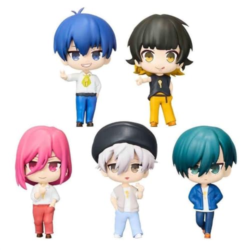 Anime Blue Lock Figur 5-Teiliges Set Isagi Yoichi/Bachira Meguru Figuren Alltagskleidung Version 10cm PVC Figuren Statue Modell Sammlerstücke Geschenk Für Fans von Ldruieu