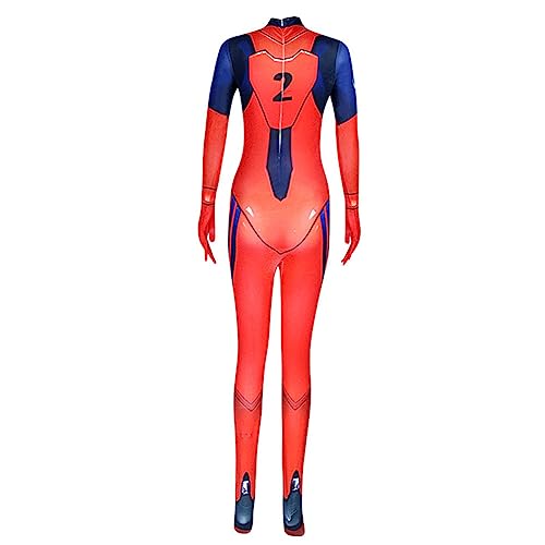 Asuka Langley Soryu Cosplay Kostüm Jumpsuit Anime Cosplay Halloween Kostüm Karneval Party Bühnenauftritt Kleid Geschenke für Anime Fans von Ldruieu