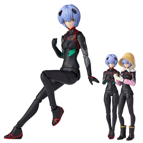 Ayanami Rei Figur Auswechselbare Teile Beweglich Action Figure 16cm PVC Unterschiedliche Stile Collectible Anime Figuren Statue Desktop Dekoration Geburtstagsgeschenk von Ldruieu