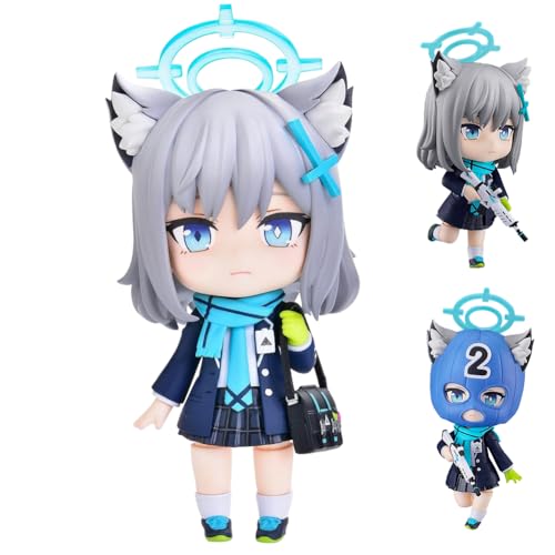 Blue Archive Figur Arona Action Figuren 10CM Anime Bewegliche Figure mit Auswechselbare Gesichter und Zubehör Statue Modell Desktop Dekoration Sammlerstück von Ldruieu