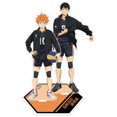 Haikyuu Acryl Figur Hinata Shoyo/Tobio Kageyama Doppelseitig Bedruckte Acrylornamente Desk Decor Geschenk für Anime Fans von Ldruieu