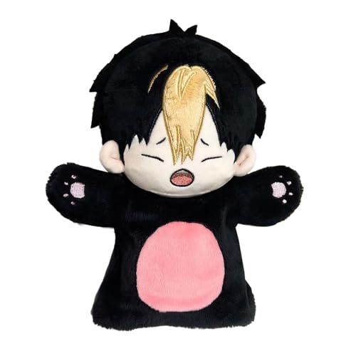 Haikyuu Handpuppe Anime Plush Hand Puppens 25cm Flauschig und Weich Plüschtiere Nishinoya Yu Handpuppen für Erwachsene Hände Haikyuu Geschenke für Fans von Ldruieu