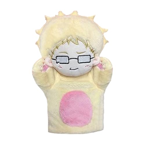 Haikyuu Handpuppe Anime Plush Hand Puppens 25cm Flauschig und Weich Plüschtiere Tsukishima Kei Handpuppen für Erwachsene Hände Haikyuu Geschenke für Fans von Ldruieu