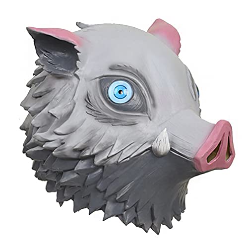 Hashibira Inosuke Maske Cosplay Anime Lustige Maske Halloween Karneval Cosplay Für Anime-Fans von Ldruieu