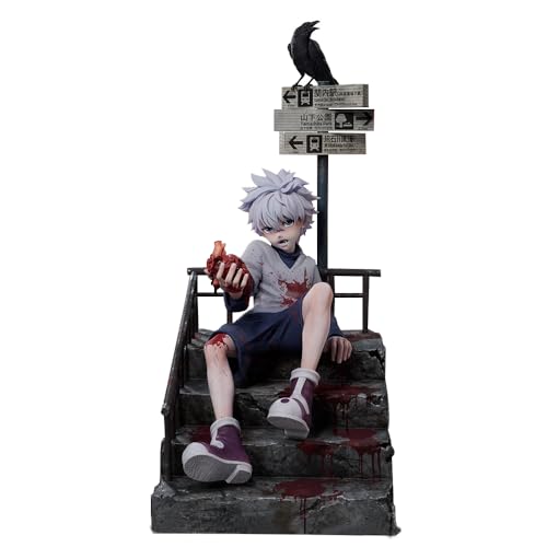 Killua Zaoldyeck Figur Anime Charakter Killua Zoldyck Action Figuren 34cm PVC Modell Statue Ornament Decoration Sammlerstück für Fans von Ldruieu