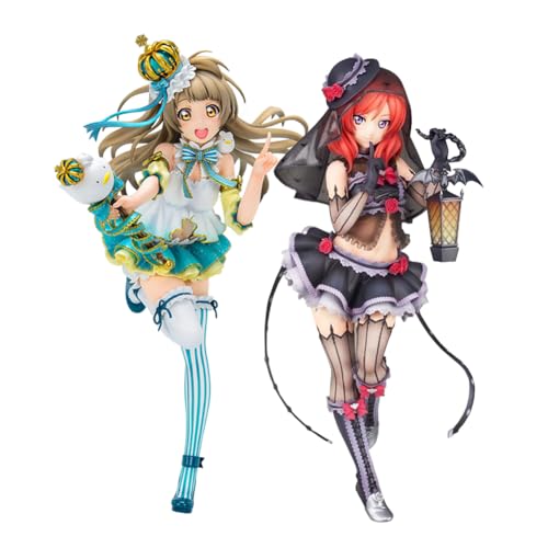 Ldruieu 2PCS Maki Nishikino & Minami Kotori Figur Anime Charakter PVC Actionfigur Statue Modell Sammlerstücke Anime Desktop Ornamente Geschenke von Ldruieu