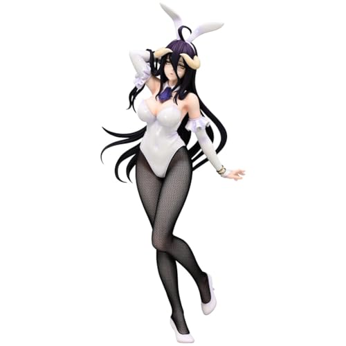 Ldruieu Albedo Anime Figur Albedo Bunny Figur 30cm PVC Anime Bunny Girl STYL Statue Figuren Albedo Weißes Kaninchen Kostüm Figurine Modell Desktop Dekoration Sammlerfigur von Ldruieu